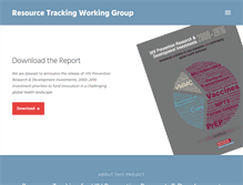 Tablet Screenshot of hivresourcetracking.org